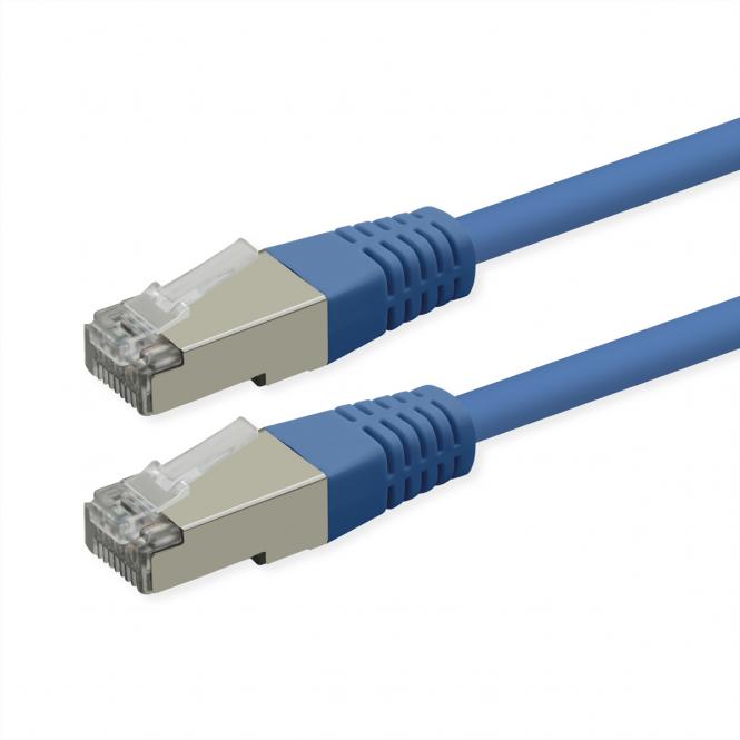 Patchkabel Cat.6 (Class E), PoE, S/FTP (PiMF), blau, 15m 