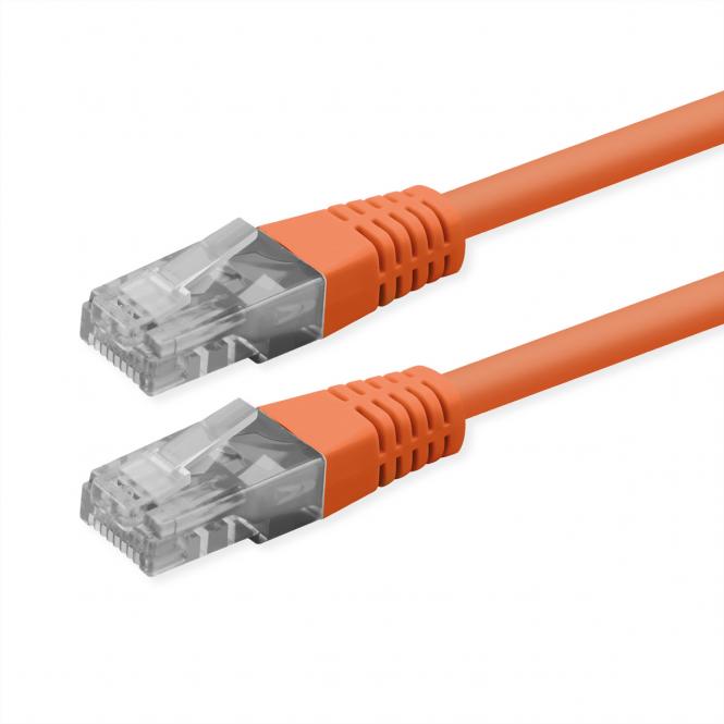 Patchkabel Cat.6 (Class E), UTP, PoE, orange, 0,3m 
