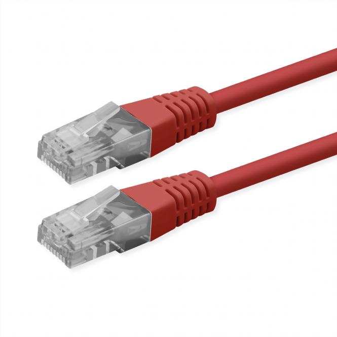 Patchkabel Cat.6 (Class E), UTP, PoE, rot, 3m 