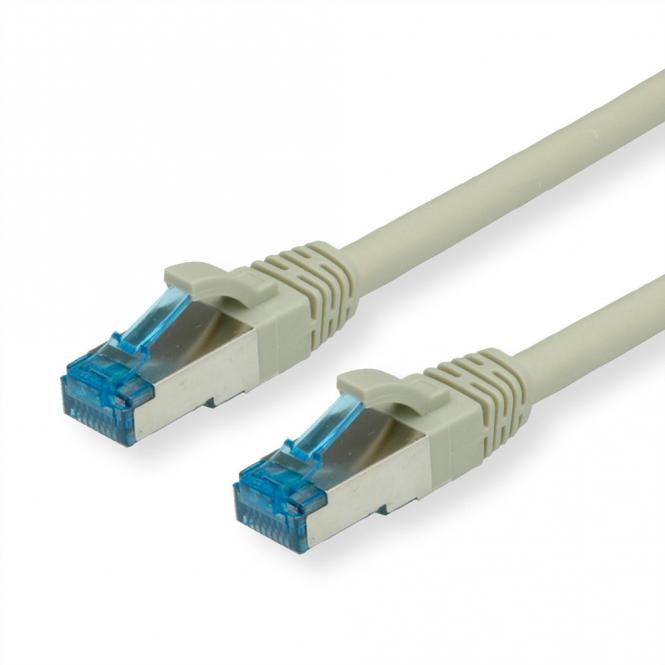 Cordon Cat.6A (Classe EA) / 10 Gigabit S/FTP, LSOH, gris, 0,15m 