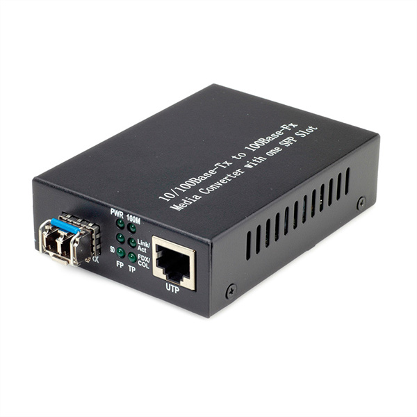 Convertisseur Fast Ethernet, RJ-45 - LC (avec module mini-GBIC) 