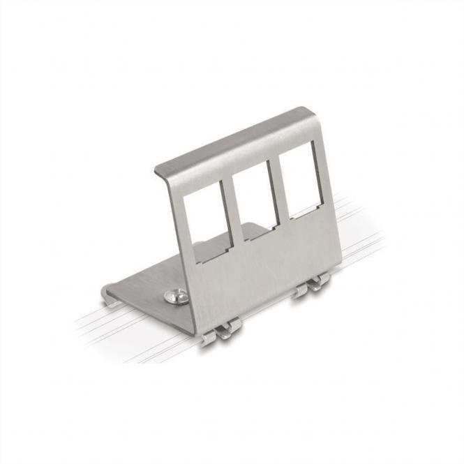 Adaptateur pour rail DIN non équipé, pour 3 Keystones 