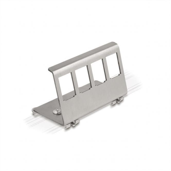 Adaptateur pour rail DIN non équipé, pour 4 Keystones 