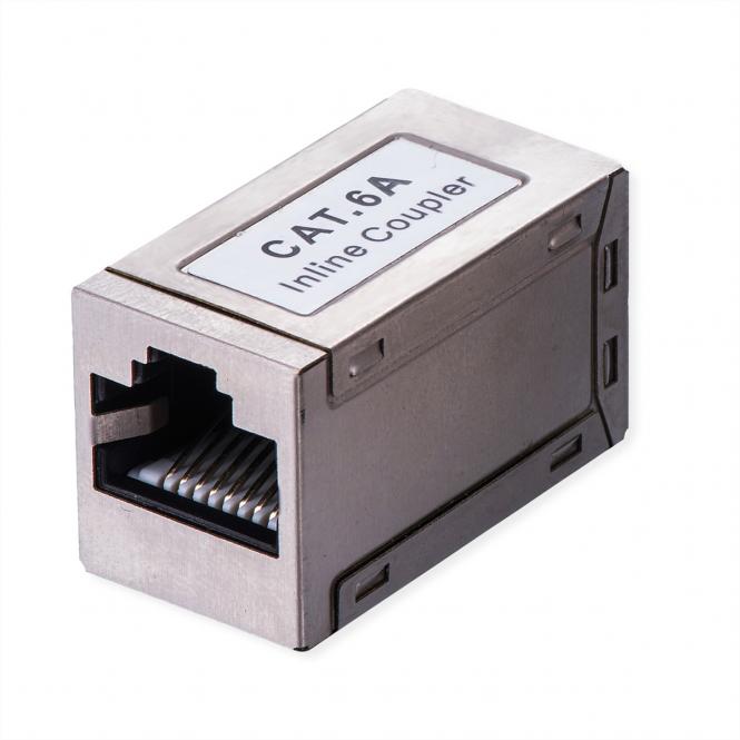 Connecteur RJ-45 blindé, Cat. 6A (Classe EA), couleur argent 