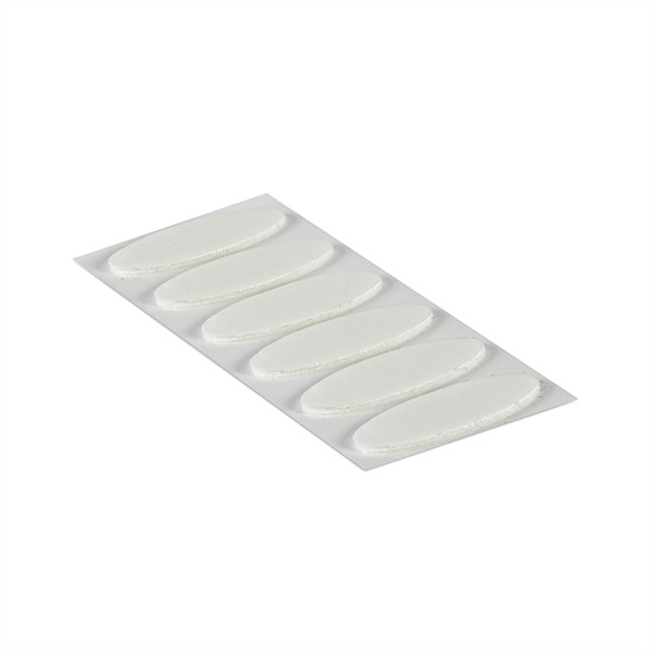 SuperSlim oval x 18 blancs, crochets & velours autocollants 