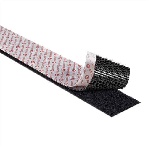 Bande velcro extra forte, autocollante, 50mm x 2,5m 