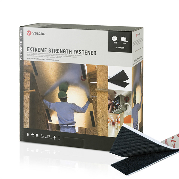 Extreme Strength Fastener, Haken- und Flauschband, 25m 
