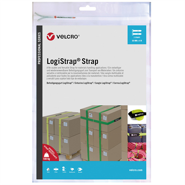 Logistrap® Strap, 50mm x 4m Streifen, 2 Stück, gelb 
