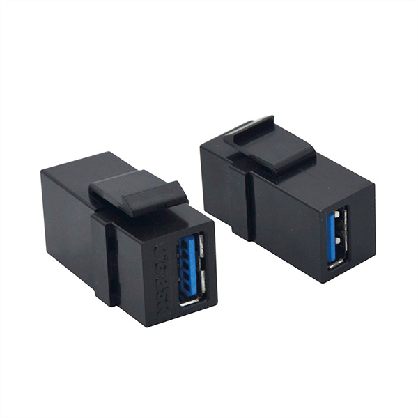 USB 3.0 Keystone Modul, 2 Stück, schwarz 