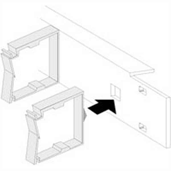 Passe-Câbles 1UH 10 pouces, gris 