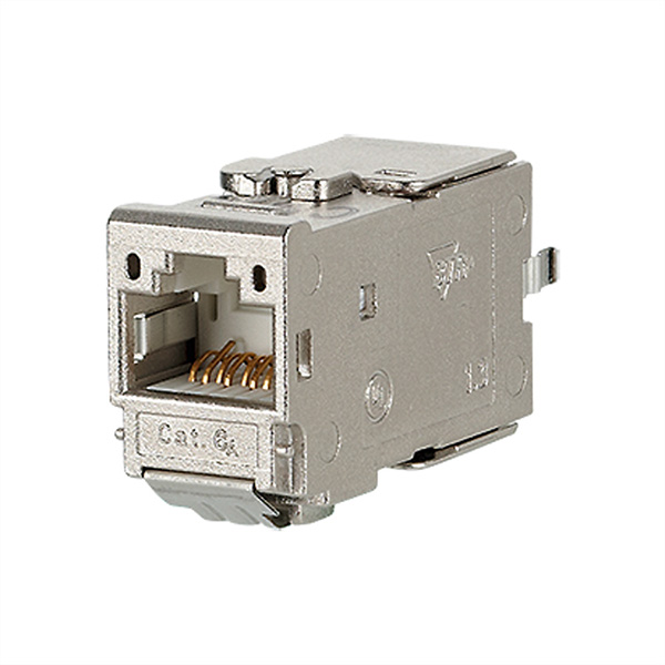 Module Cat.6A (Classe EA), 180°, montage du câble sans outil 