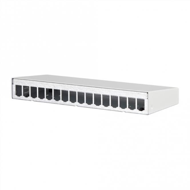Modul boîtier en saillie 16 ports blanc pur, non équipé 