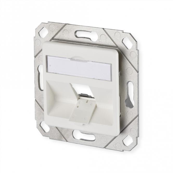 Module prise de raccordement Upk, 1 port non équipé, blanc pur 