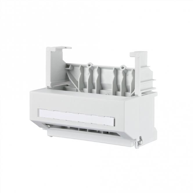 Tragschienenadapter, zur Montage von 6fach-Verteilermodulen 