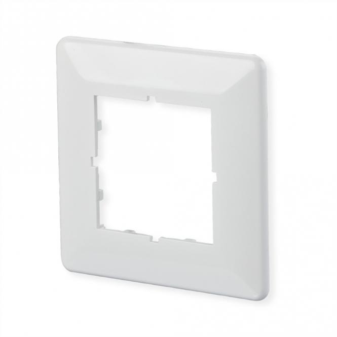Plaque de recouvrement 80 x 80mm blanc pur, E-DAT C6 
