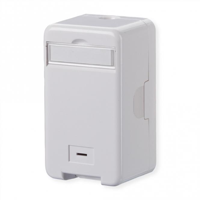 Keystone boîtier de raccordement montage en saillie 1 port non équipé, blanc pur 