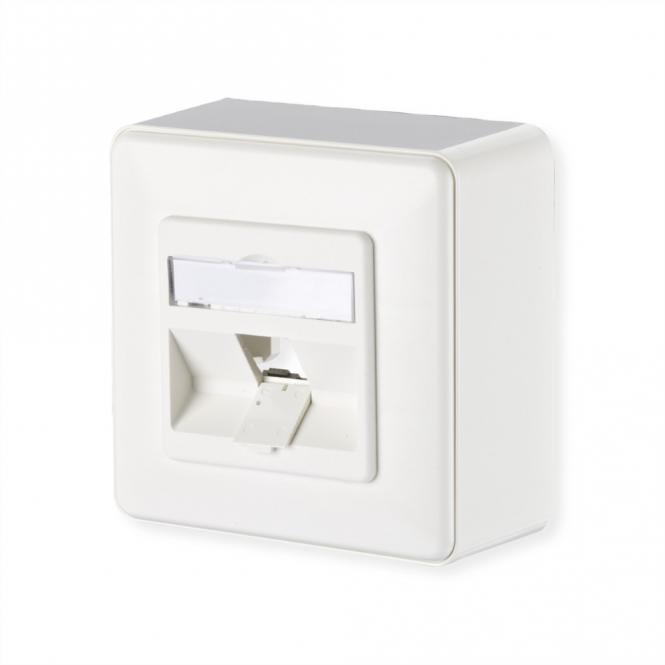 Modul boîtier de raccordement montage en saillie, 1 port non équipé blanc pur 
