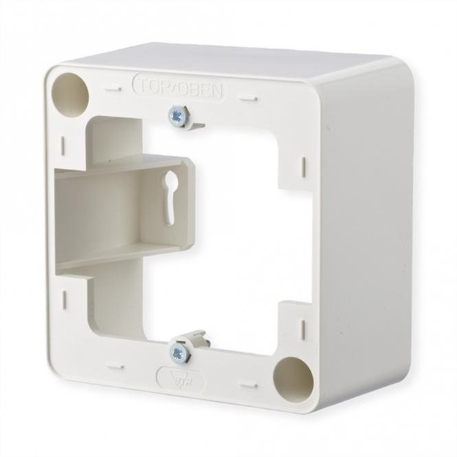 Aufputzrahmen 85 x 85 x 43mm, 1fach, reinweiß 