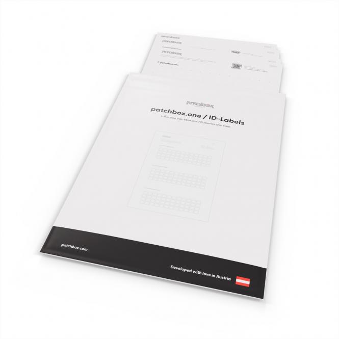 patchbox.one ID-Labels 432 bedruckbare Aufkleber 