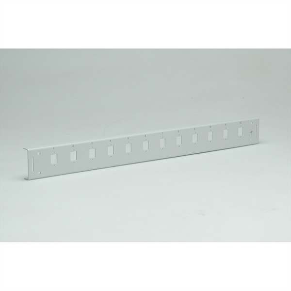 Plaque front. FO 1UH pour 12 raccords SC 