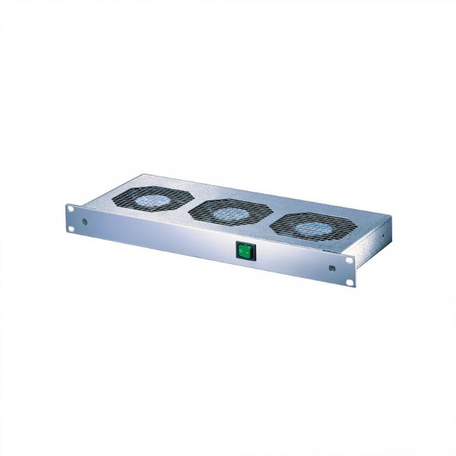 19-Zoll Umlüfter, 6 Ventilatoren, 1 HE, UMLüfter 19-ZollM.SCH. 24V 