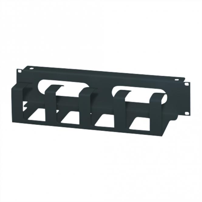 Canalisation de câbles 19-pouces et canalisation de câbles, 2 U, 1,5mm, acier, RAL 7021 