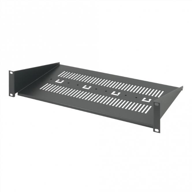 Tablette pour appareils 19-pouces, 2 U, RAL 7021 