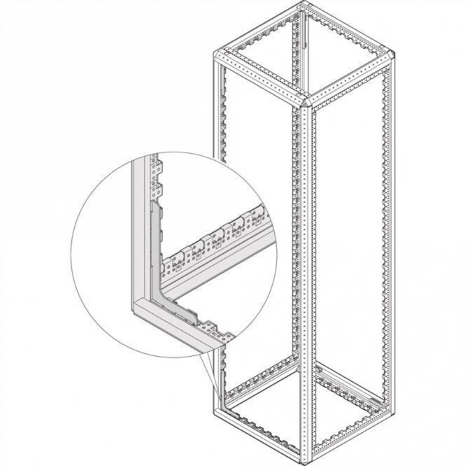 Cadre d'armoire Varistar, Heavy Duty, sismique, 1400H 600W 800D 