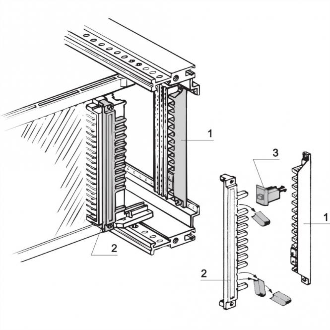 Connecteur de type E, G, élément d'écartement 