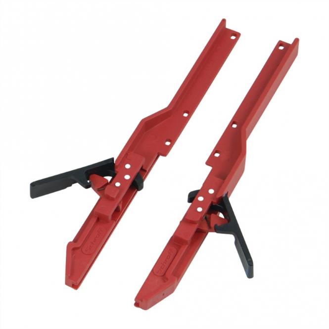 Adaptateur de test Rail de guidage, long, avec levier de verrouillage 