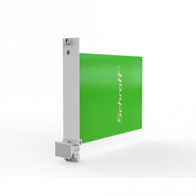 - Kit d'unité enfichable avec poignée d'extraction type 2, non blindé, gris, 3 U, 4 HP 