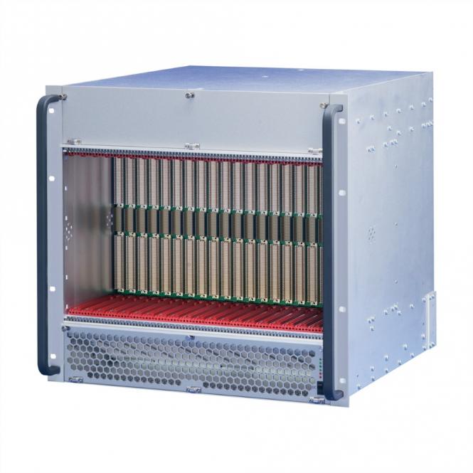Système VME64x, 10 U, 21 slots, 2 Open Frame PSUs 