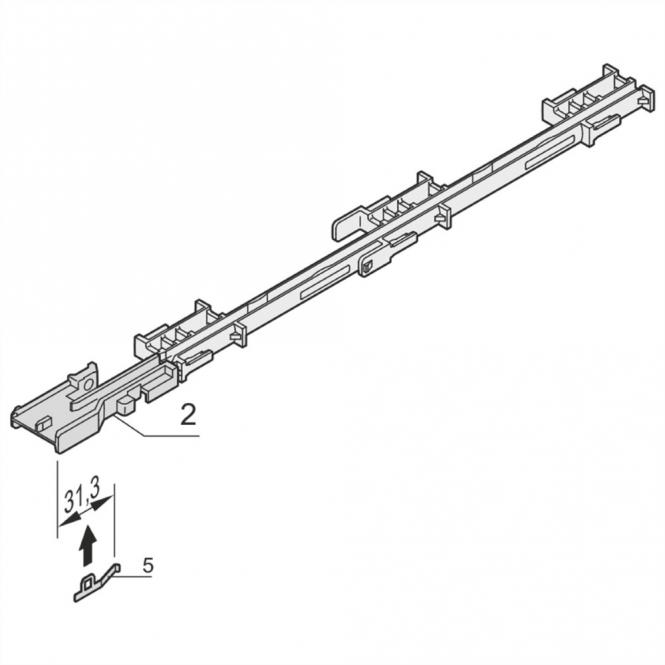 Guides-cartes pour AdvancedMC, profilé de séparation pour couvercle A 