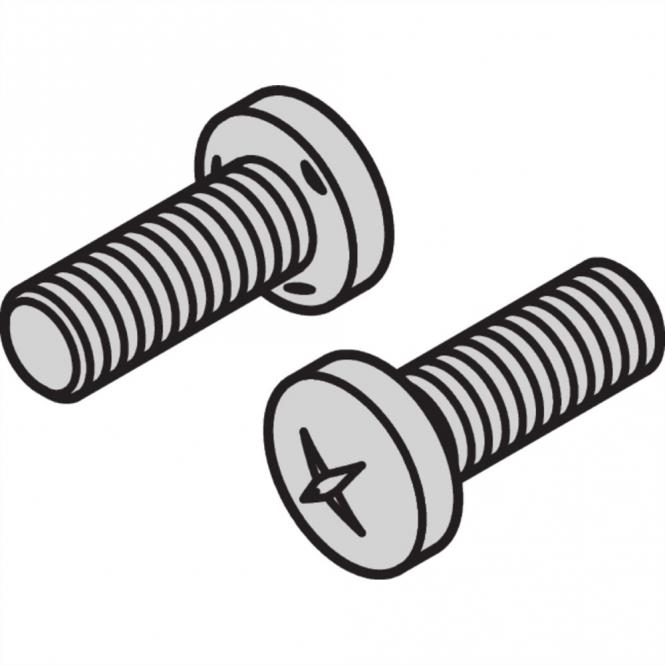 Vis à tête cylindrique de, Pozidrive, empreinte transversale M5x12, acier zingué 