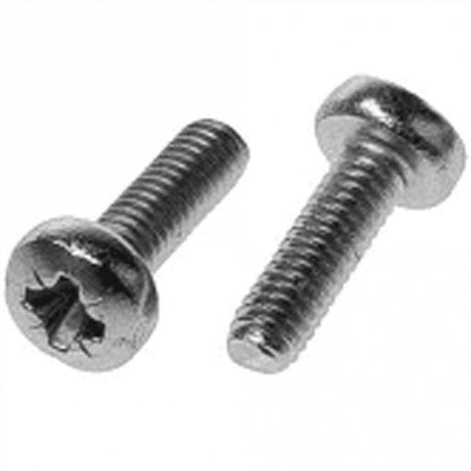 Vis à tête cylindrique de, Pozidrive, empreinte transversale M2.5x6, acier nickelé 