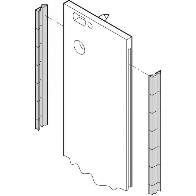 Front Panel EMC Stainless Steel Shielding Kit, 2 U, 10 pieces 