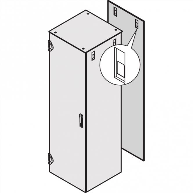 Varistar IP 20 Panneau arrière avec fermeture rapide, RAL 7021, 1800H 600W 
