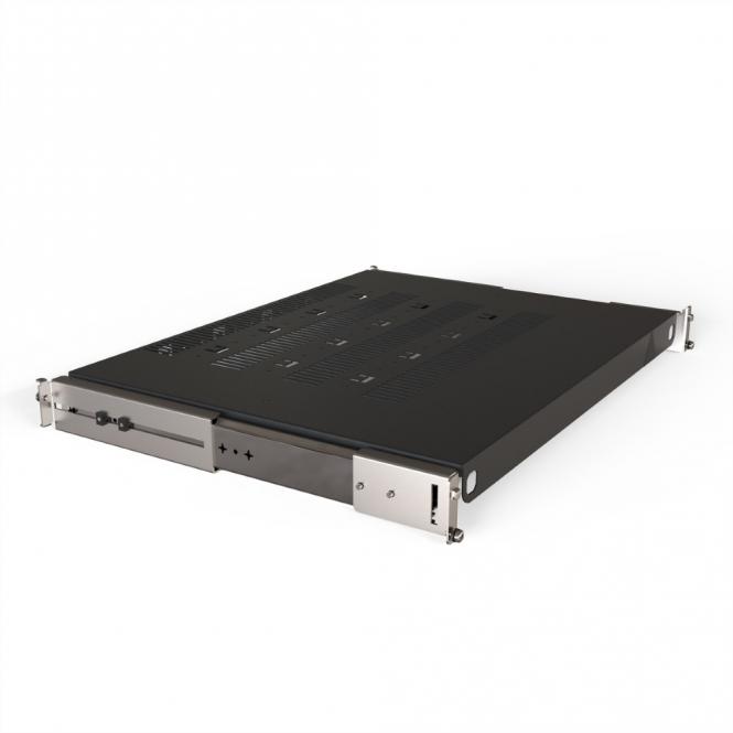 Tablette télescopique 19-pouces pour Varistar, Novastar, Eurorack, 70kg, RAL 7021, 800W 600D 