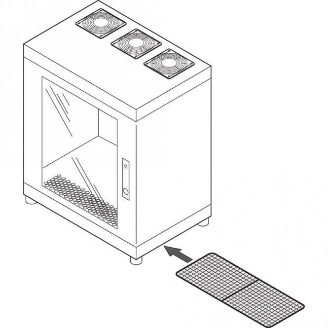 Luftfilter für 19-Zoll Wandgehäuse, FILTERHALTER SATZ 300-400T 