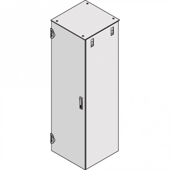 Stahltür IP 20, geschlossen, 1-Punkt-Verriegelung, RAL 7035 