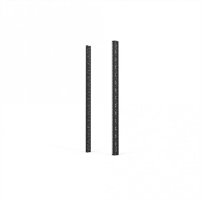 19-Zoll-Winkelprofil mit Universal-Lochung (EIA), RAL7021, 33HE, RAL 7021(2X) 