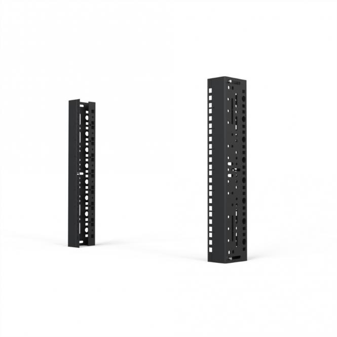 19-Zoll-Winkelprofil mit Universal-Lochung (EIA), RAL7021, 8HE, 7021(2X) 