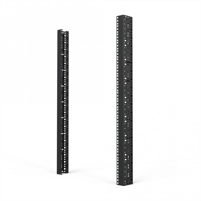 19-Zoll-Winkelprofil mit Universal-Lochung (EIA), RAL7021, 20HE, 7021(2X) 