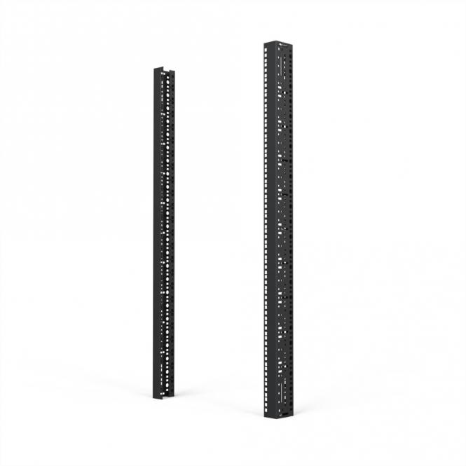 19-Zoll-Winkelprofil mit Universal-Lochung (EIA), RAL 7035, 24HE 