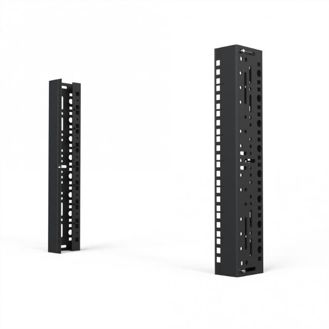 19-Zoll-Winkelprofil mit Universal-Lochung (EIA), RAL7035, 8HE, 7035(2X) 