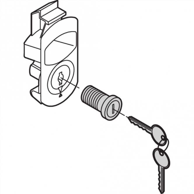 Verriegelung und Sicherheitsschloss Kit Seitenwand, SCHLOSS F.SEITENWAND VARISTAR 