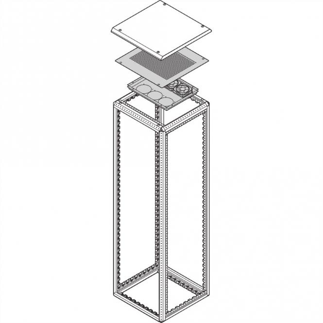 Lüfterdach EMC für 6 Lüfter, LüfterDACH 800, 600T EMC 