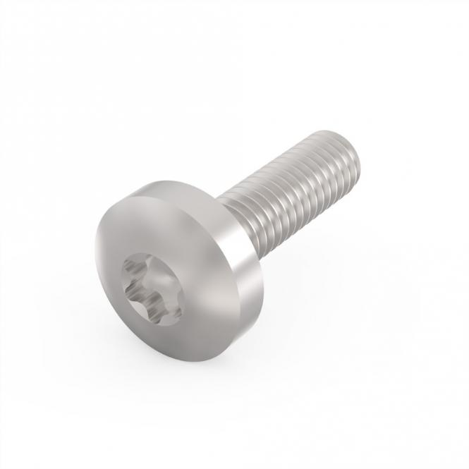 Vis à tête cylindrique de, Torx, fonction GND, acier zingué, M4 × 14mm, 100 pièces 