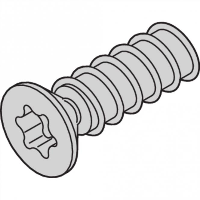 Vis à tête fraisée de, Torx 2.5x7.7mm, autotaraudante, acier zingué 