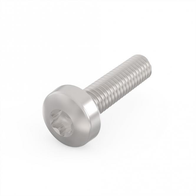 Vis à tête cylindrique de, Torx, acier nickelé, M2.5 x 12mm 